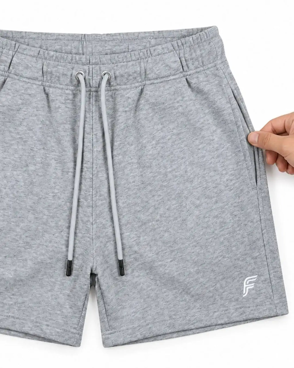 Pantaloneta Deportiva Gris en Burda Fría para Hombre